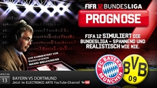  Die FIFA 12 Bundesliga Prognose pr&auml;sentiert dasSpitzenspiel des Spieltags: Bayern gegen Dortmund 