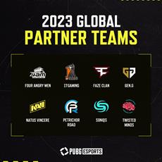 KRAFTON k&uuml;ndigt acht globale Partnerteams f&uuml;r die PUBG Esports-Saison 2023 an