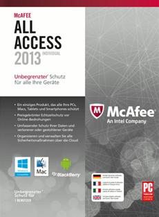 Alle unter einem Dach: McAfee All Access 2013 bietet Sicherheit f&uuml;r alle Endger&auml;te 