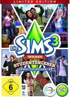 Erweiterungspack Die Sims 3 Wildes Studentenleben ab morgen im Handel erh&auml;ltlich